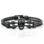 Leather Skull Charm Friendship Bracelets