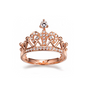 Rose Gold Exquisite Crown Ring