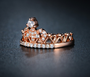 Rose Gold Exquisite Crown Ring
