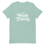Wash Your Hands White Font Short-Sleeve Unisex T-Shirt