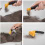 Hot Sale Pet furmins Hair Removal Comb Dog Short Medium Hair Brush Handle Beauty Brush Accessories Comb For Cats Grooming Tool