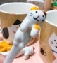 Japanese cat mug with a cute ceramic cup hanging spoon gift creative coffee cup milk cup mug cheshire cat CL10221429 sesame cat
