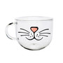 Funny Cat Beard Glass Mug 500ml Coffee Milk Cups With Handgrip Tea Breakfast Mugs Novelty Gifts