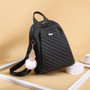 Women Fashion Solid Accessories Waterproof  Large Capacity Zipper Backpack