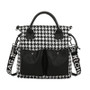Women's Casual Contrast Color Large Capacity High Quality Zipper Handbags