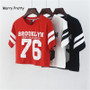 Summer in Brooklyn Jersey Crop Shirt