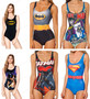 Super Power Comic Hero Print Bodysuits