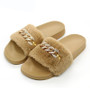 Fluffy Fur Plush Chain Slippers