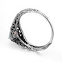Handmade Water Drop White Fire Opal Gemstone Ring for Women