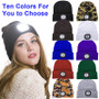 HEADLIGHT RECHARGEABLE LED KNIT BEANIE WITH LIGHT