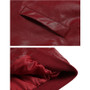 ACEVOG Women Fashion Designer Zipper Synthetic Leather Biker Jacket Spring Autumn PU Leather Motorcycle Casual Jacket Coat XXL