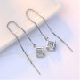 Crystal Cube Drop Earrings