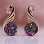 585 Rose Gold Crystal Earrings