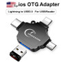 3-In-One OTG Adapter Lightning/USB-C/USB-Micro Adapter