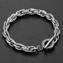 Gold Filled Stainless Steel Bracelet For Men Women Twisted Cable Link Chain Toggle Unique Design
