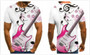 3D Guitar and Music Notes T-Shirt