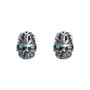 316L Stainless Steel Skull and Rock-N-Roll Stud Earrings