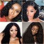 Curly Human Hair Wig Brazilian Short Bob Lace Front Human Hair Wigs Pre Pluck Hairline With Baby Hair