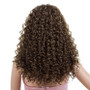 Cheap Dark Brown Long Synthetic Hair Big Kinky Curly Wigs For African American Women