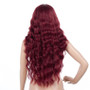 Super Long Wavy Synthetic Capless Wigs Purple Plum Colored Wigs