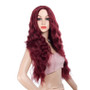 Super Long Wavy Synthetic Capless Wigs Purple Plum Colored Wigs