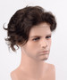 Darkest Brown Full French Lace European Remy Human Hair Toupee for Men Lace Hairpiece