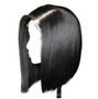 Short Straight Human Hair Bob Wigs For Women Roots Remy Brazilian Lace Front