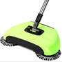 Cordless Floor Magic Broom Sweeper - Stainless Steel Hand Push Cleaner