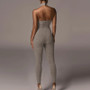 Ribbed Backless Jumpsuit