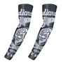 Skull motorcycle arm sleeves warmers cycling bicycle ridding golf cuff