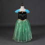Retail wholesale baby girl Girls Princess party Dress Role play Elsa Anna Summer princess Costume Anna costume kids clothing