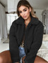 Women winter coat warm jacket soft loose zipper casual faux fur relax new teddy