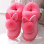 Cotton Slippers Rabbit Ear Fashion Autumn & Winter Warm Shoes Cute Plus Plush Slippers