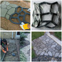 paving brick patio maker mold slabs concrete home garden driveway 43x43cm