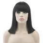 Soowee 8 Colors Short Straight Heat Resistant Synthetic Hair Gray Nature Black Women Party Cosplay Wigs