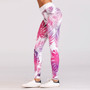 Sexy Leaf Pattern Digital Printed Skinny Leggings For Ladies