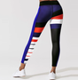 Colors Stripe Pattern Printed Leggings for Women