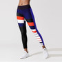 Colors Stripe Pattern Printed Leggings for Women