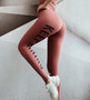 Letter Printing Sport Fitness Leggings Women High Waist