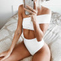 Bikinx Push up bathing suit women bathers One shoulder swimsuit girls sexy swimwear 2018 High waist bikini set Brazilian biquini