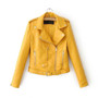Vintage Inspired Faux Leather Jackets Zipper
