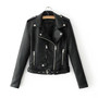 Vintage Inspired Faux Leather Jackets Zipper