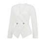 Winter White Blazer Blouse