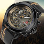 Sport men wristwatch leather casual quartz watches relogio masculino