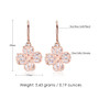 Clover Loop Earrings (Rose Gold)