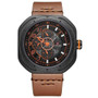 Leather wristwatch men analog quartz sport watch fashion outdoor casual relogio