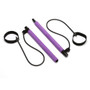 Portable Pilates Bar Kit with Resistance Bands Purple