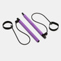 Portable Pilates Bar Kit with Resistance Bands Purple