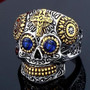 Punk skull ring biker jewelry men stainless steel hiphop rocker gifts