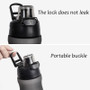 Sport Water Bottle Leakproof  BPA Free black